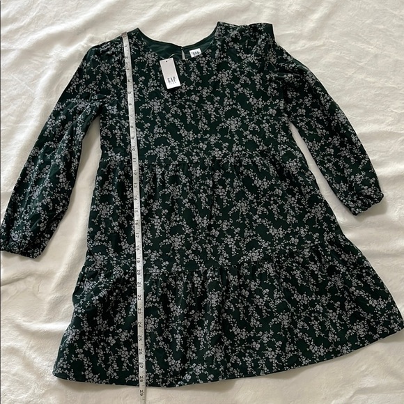 GAP Green Floral Kids Dress - Picture 7 of 11